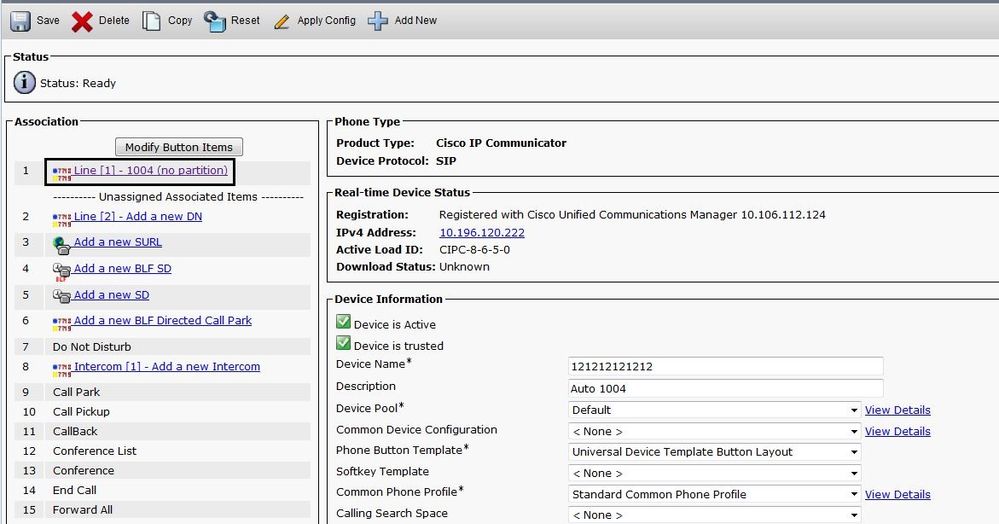 Assign Partitions to Devices, Route Patterns, and Translation Patterns in Cisco CallManager Administration