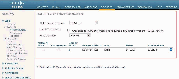 選中Network User框並啟用管理員狀態