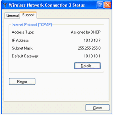 WLC提供的IP地址