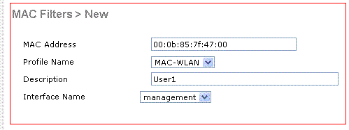 Create a Local Database for MAC Address