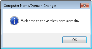 The Computer Name Domain Changes