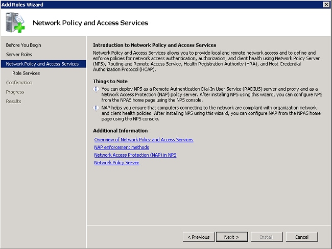 Network Policy and Access Services