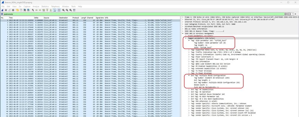 Captura OTA de MBSSID apenas 1