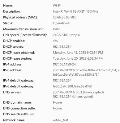 Détails du client AX211