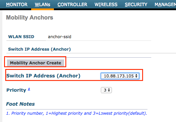 Adding the Other WLC as Mobility Anchor