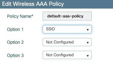 CWA : Configure AAA policy