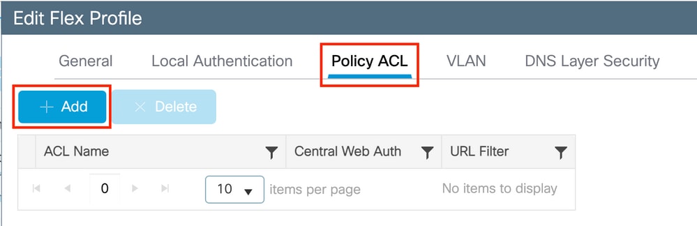 Add a Policy ACL Line