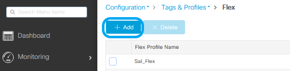 Configure Flex Profile