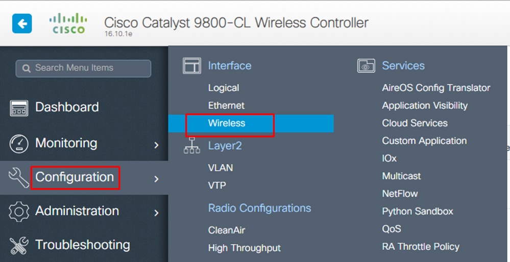 9800-Wireless mgmt intf