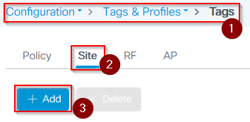 Adding a site tag