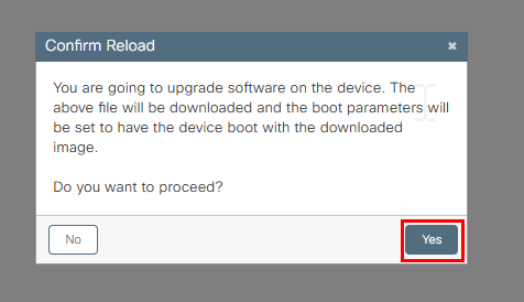 Confirm System Reload Consent