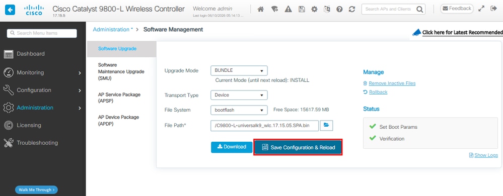 Save Configuration