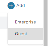 Enterprise or Guest SSID