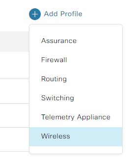 Add Network Profile Wireless