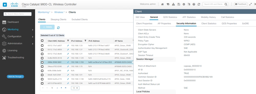 SAE AX211 Client details