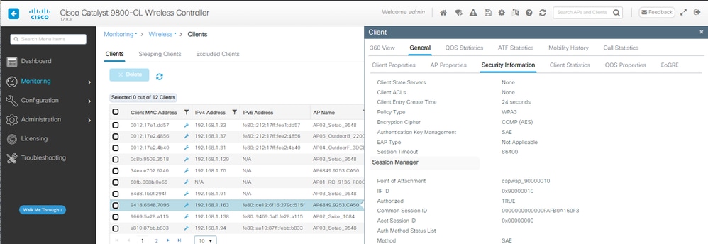 SAE NetGear A8000 Client details