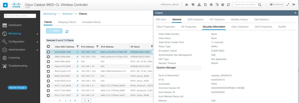 WPA3 SAE + FT NetGear A8000 Client details