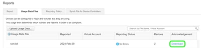 Download Acknowledgement