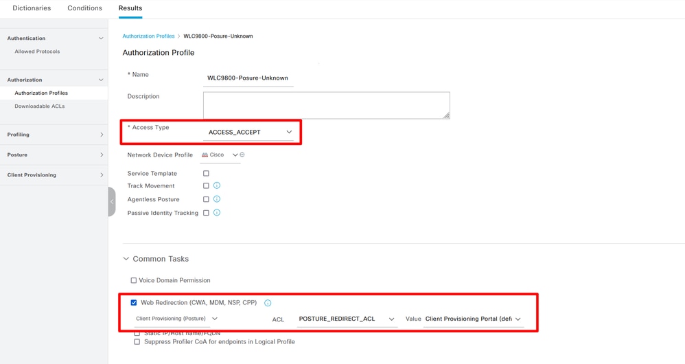 Create Authorization Profiles 02