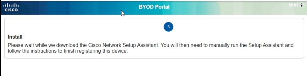 Install Message