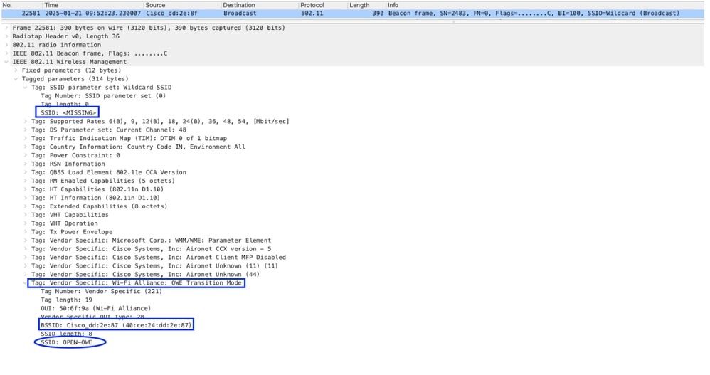 Hidden SSID - OWE Transition