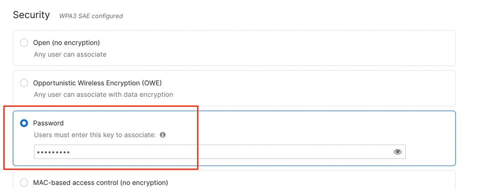 Enter SAE password