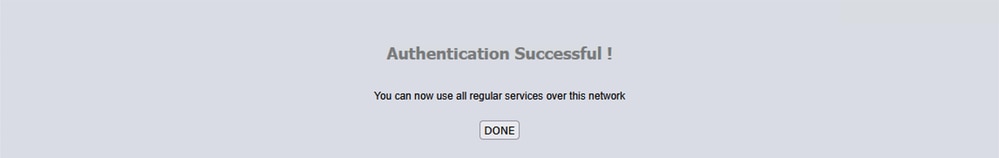 After Clicking Continue, Authentication is Successful