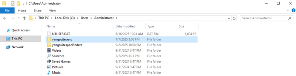 Yang Suite Folder Created