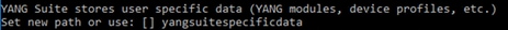 Create a Folder Named Yangsuitespecificdata