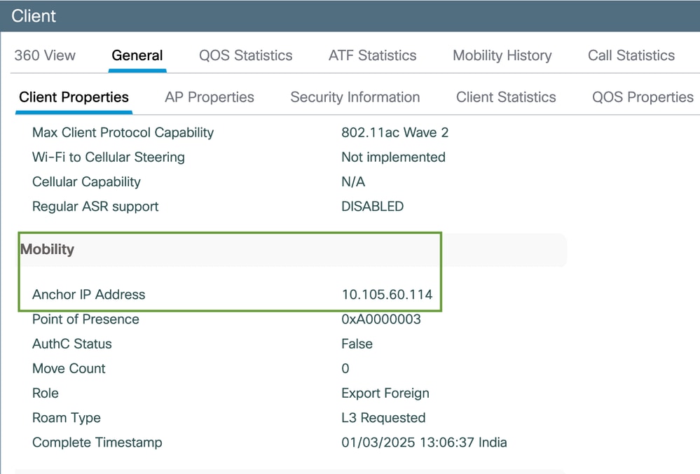 Client Properties on Foreign