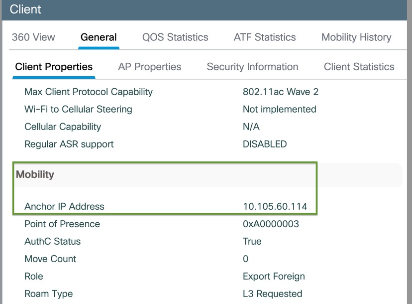 Client Properties on Foreign