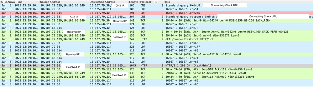 Network Connectivity Status Check on Foreign Controller