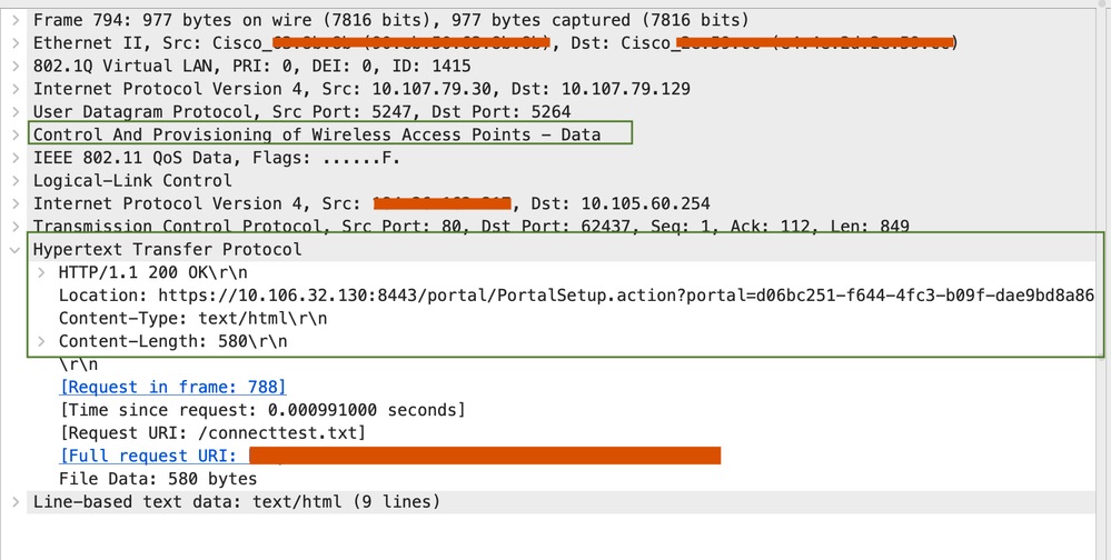 Redirect URL Sent to Client