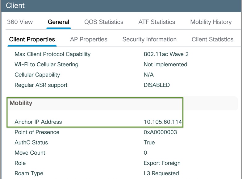 Client Properties on Foreign