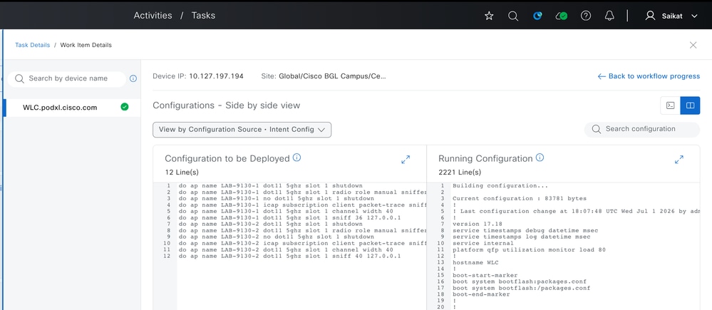 Config Preview for Enabling OTA Capture