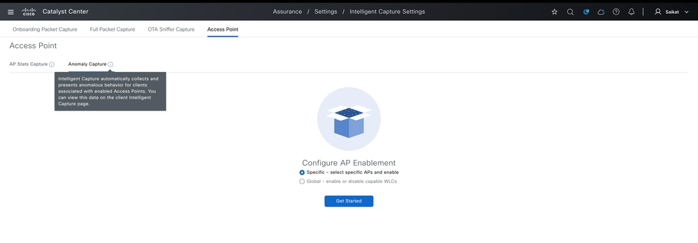 Configure Anomaly Capture