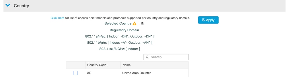 Add countries to the WLC globally