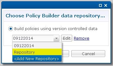 Policy Builder GUI