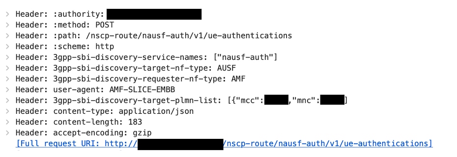 AMF-AUSF Communication via SCP-Model-D