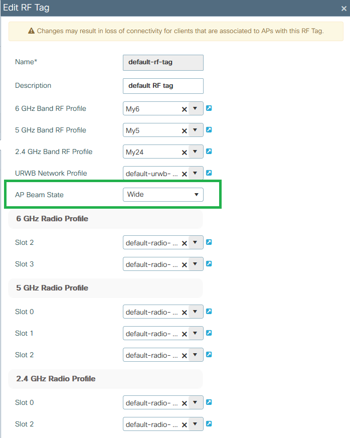 RF Tag configuration