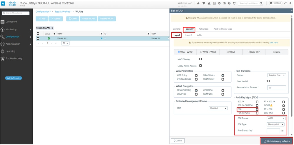 WLAN Configurations
