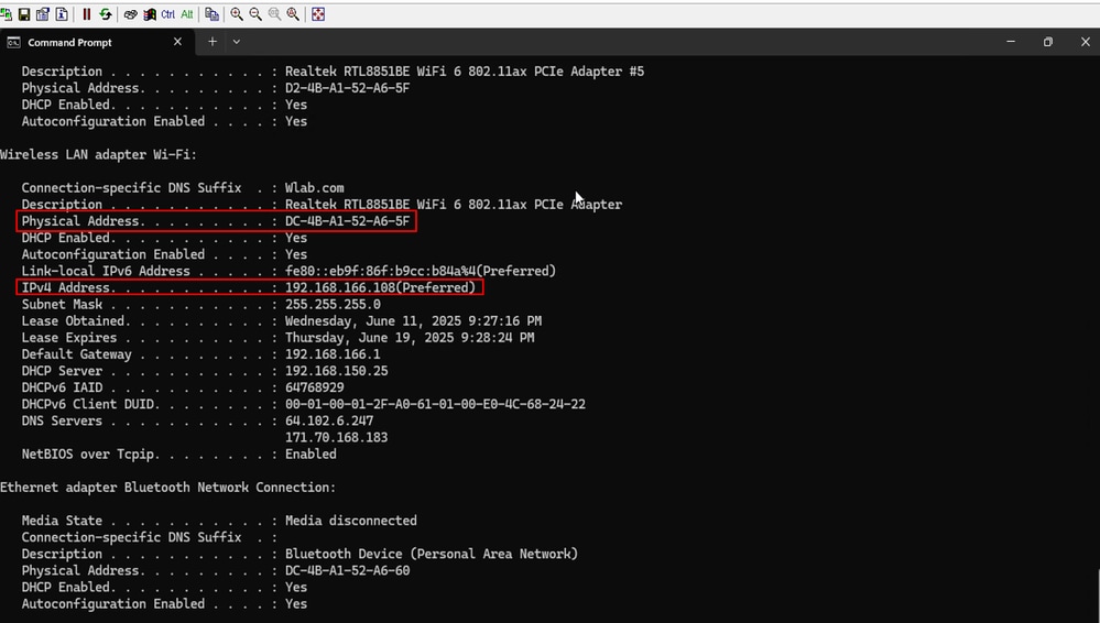 Host VM laptop