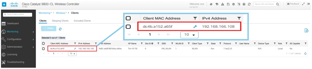 WLC Client Monitoring