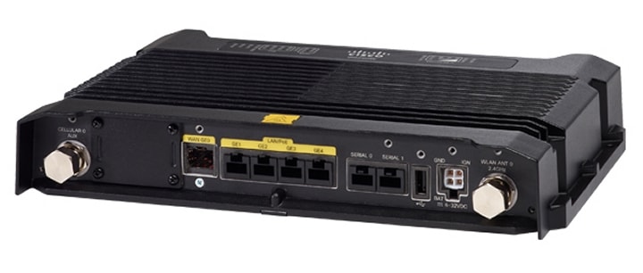 Product image of Cisco 809 Industrial Integrated Services Router (front and back)