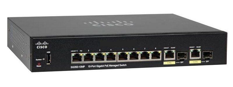 10 Ports Fully Managed Ethernet Switch for sale online Cisco SG250-10P 