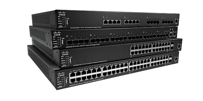 Nuevo Cisco SF550X-48P-K9 Poe de 48 puertos 10/100 conmutador apilable administrado de nivel 3 