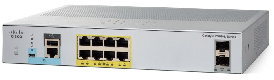 Cisco Cisco Catalyst 2960L 8-Ports Soyeux Éthernet Interrupteur WS-C2960L-8PS-LL Neuf 