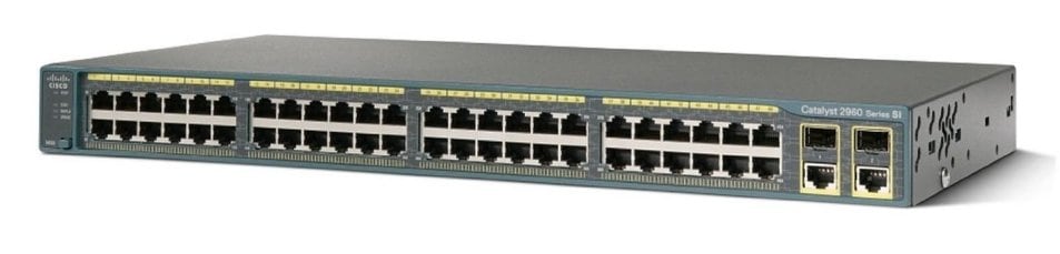 Black for sale online Cisco WS-C2960-48PST-L 48 Port Ethernet Switch 