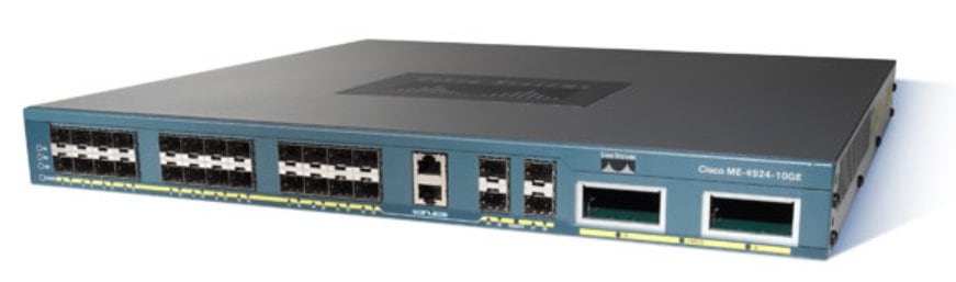 Product image of Cisco ME 4900 Series Ethernet Switches and the ME 4924-10GE Ethernet Switch model