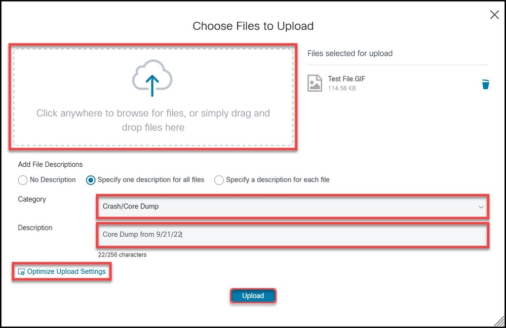 Choose Files to Upload